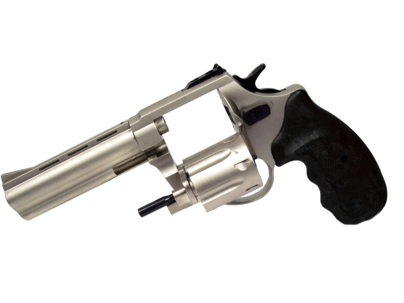 Zoraki R1 4.5 gumis gáz-riasztó pisztoly nikkel - Gumilövedékes fegyver